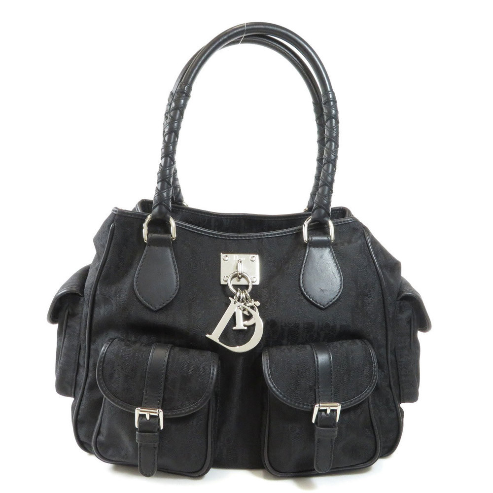 Christian Dior Trotter Pattern Tote Bag Nylon Material